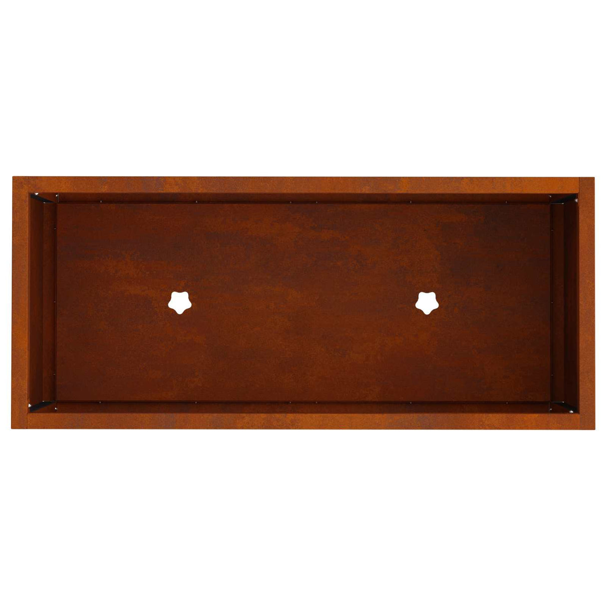 Raised Garden Planter Rusty 60 x 26 x 45 cm Weathering Steel