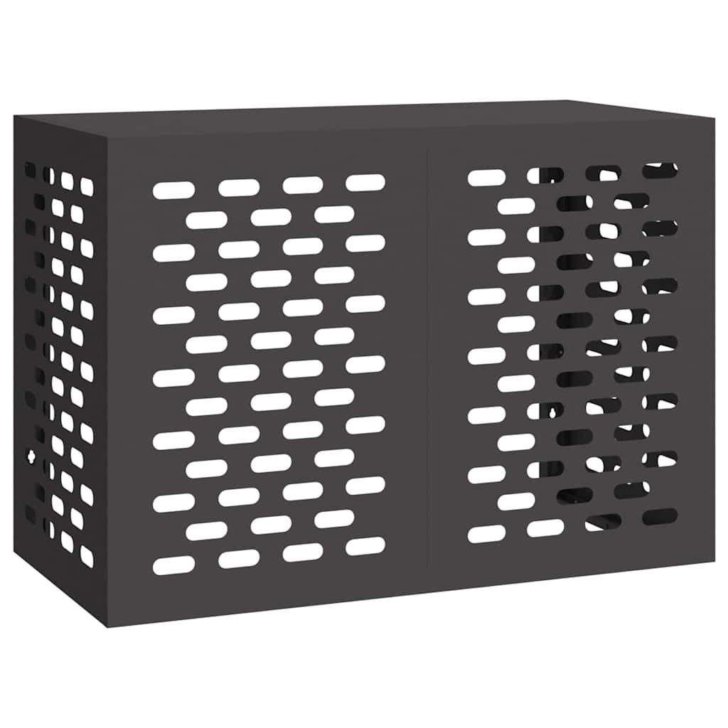 Air Conditioner Cover Black 100 x 50 x 70 cm Steel