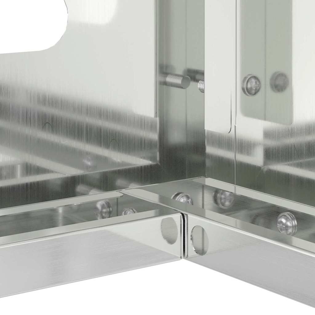 Air Conditioner Cover Silver 100 x 50 x 70 cm Galvanised Steel