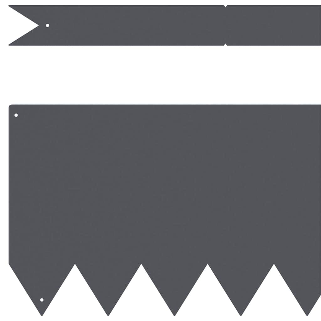 Lawn Edgings 30 pcs Anthracite 100 x 0.5 x 20 cm Steel