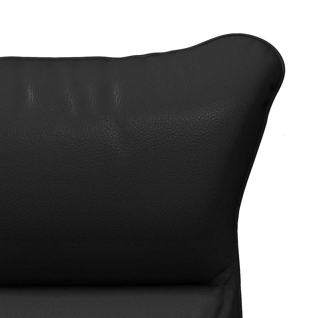 Relaxing Chair Black 69 x 74 x 93 cm Faux leather