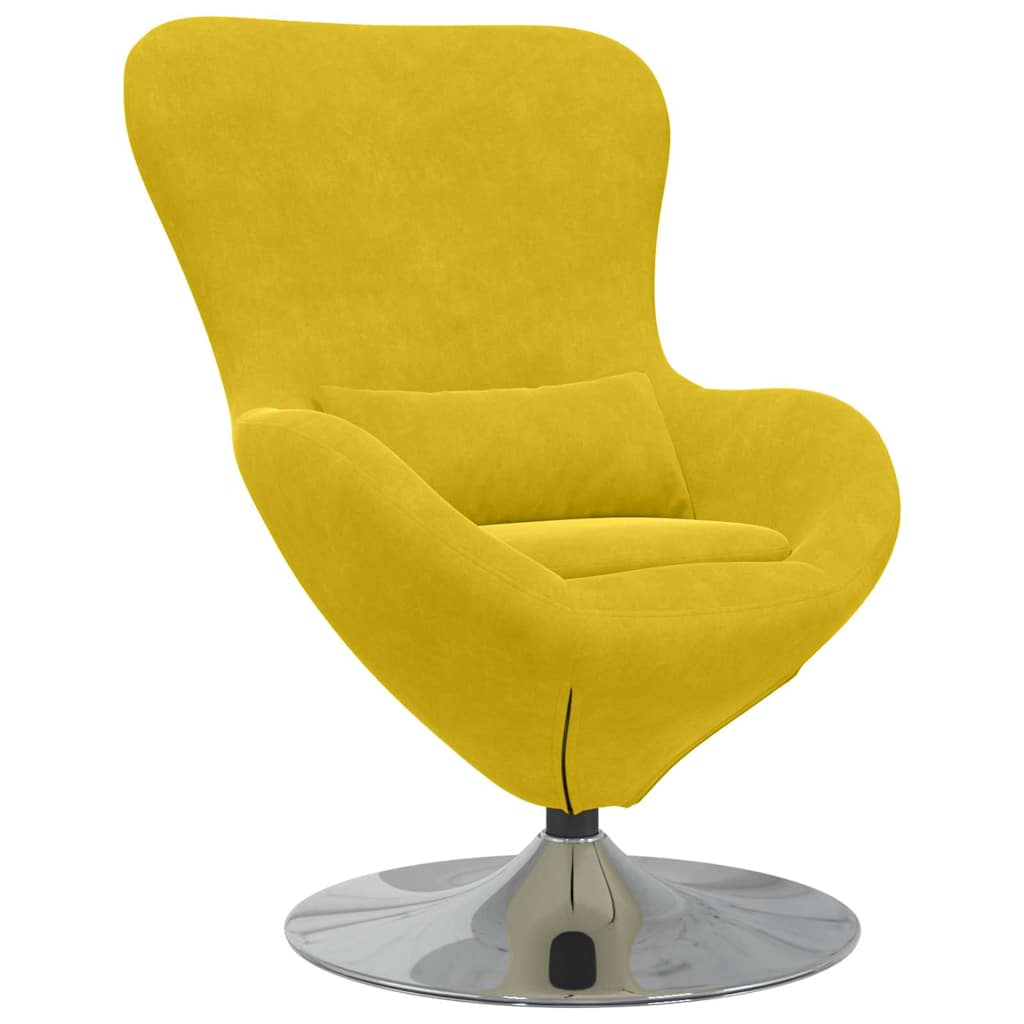 Egg Chair Yellow Velvet