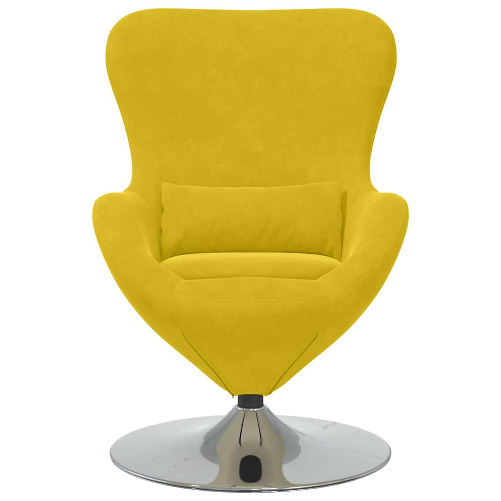 Egg Chair Yellow Velvet