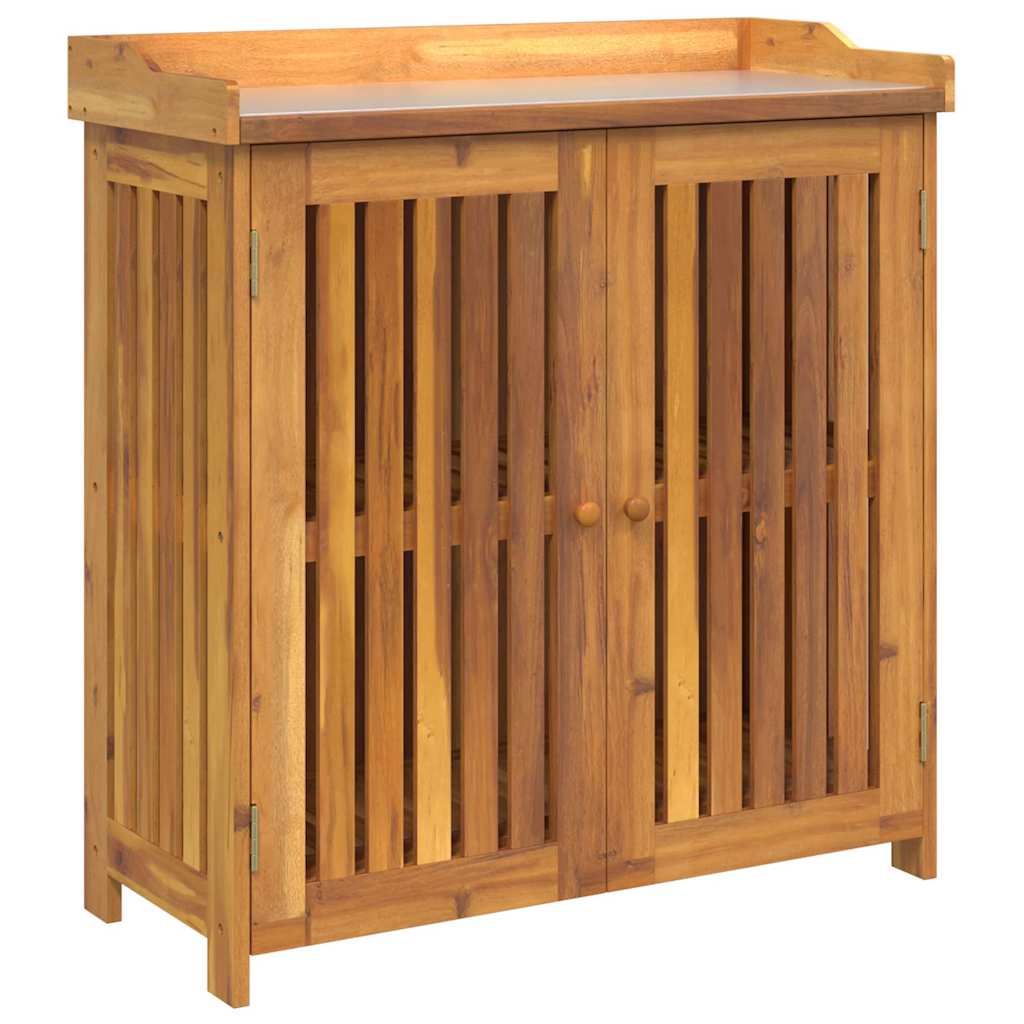 Garden Cabinet Brown 93 x 41.5 x 98cm Solid Acacia Wood