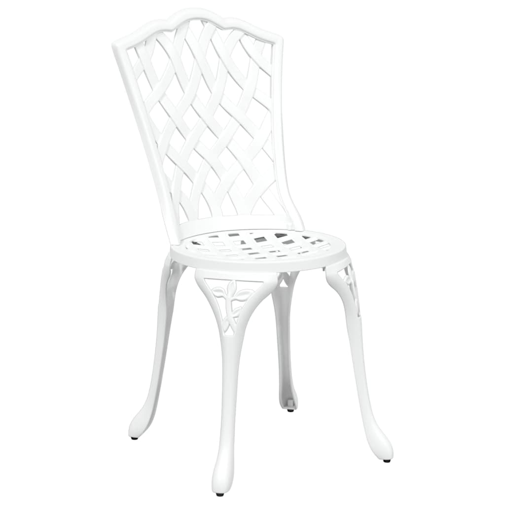 Garden Dining Set 7 pcs White Aluminium
