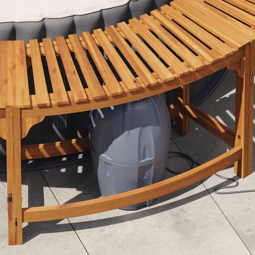 Round Hot Tub Enclosure Surround Brown Ø255 cm