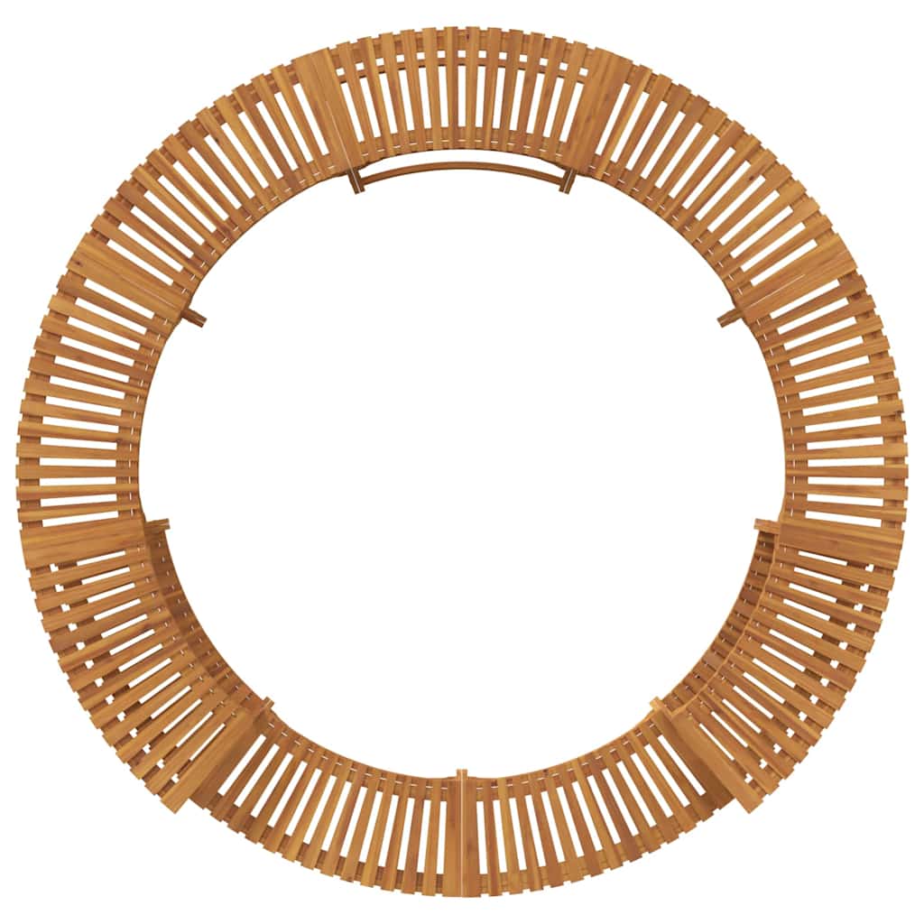 Round Hot Tub Enclosure Surround Brown Ø255 cm