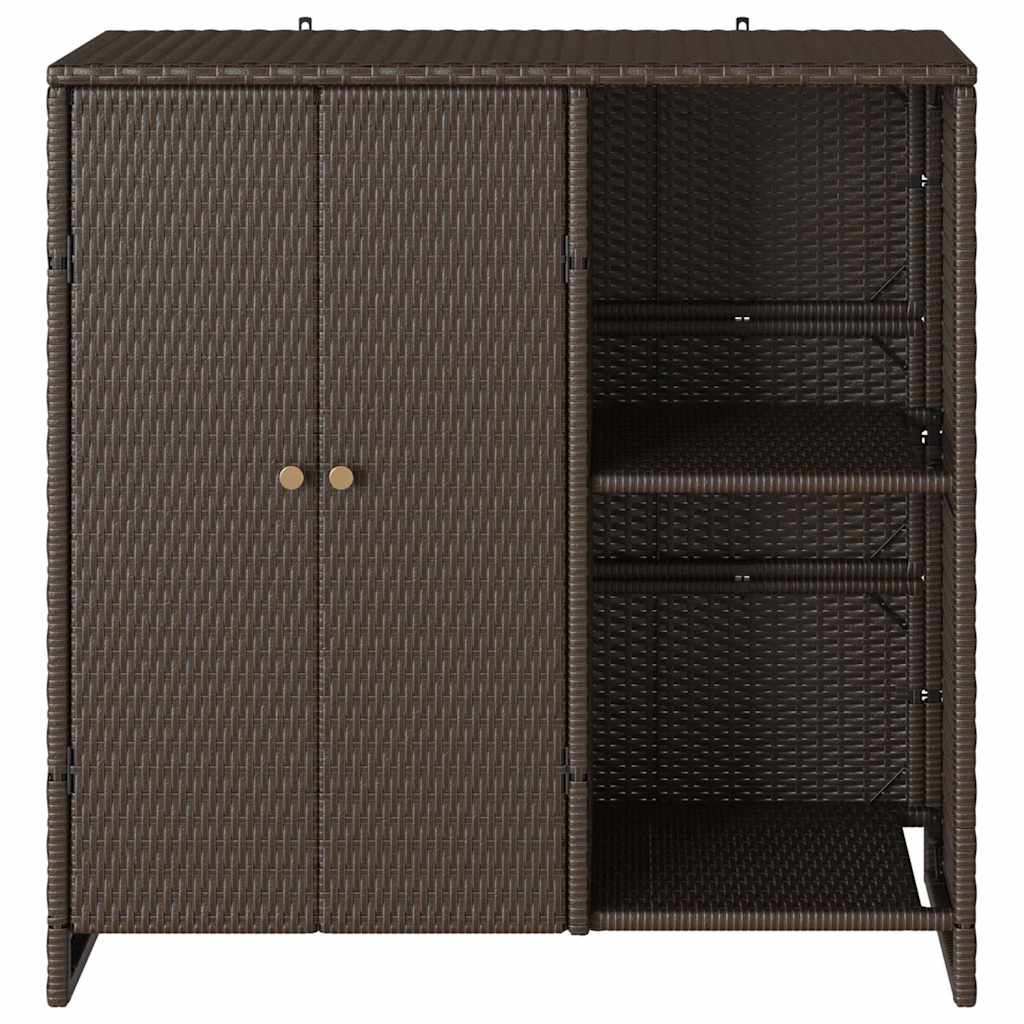 Storage Cabinet with Storage Brown 100 x 36 x 102 cm Rattan