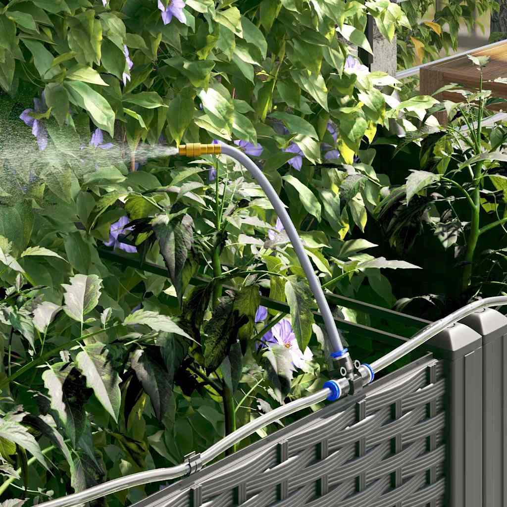 Garden Planter 3 pcs Black 120 x 40 x 126 cm PP