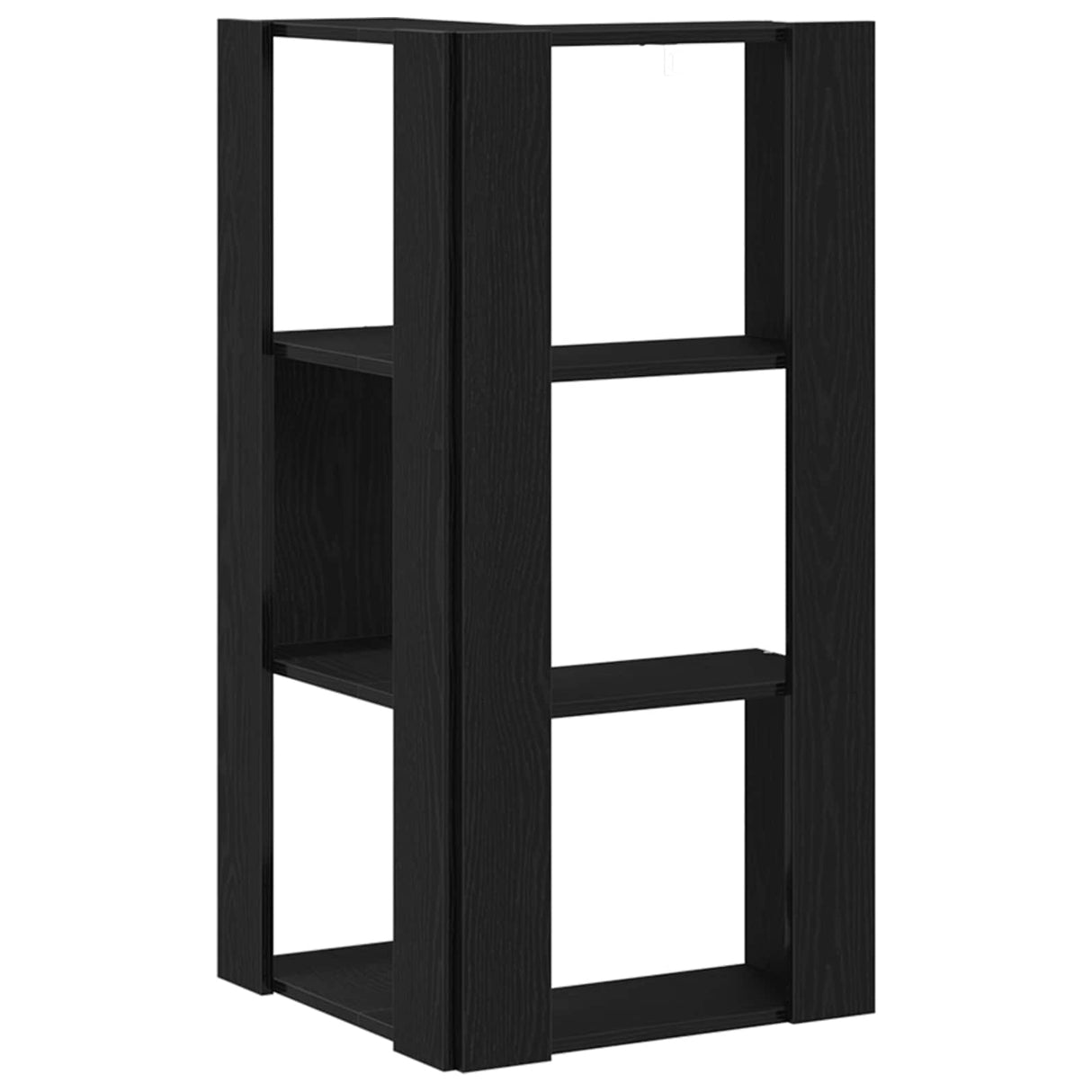 Bookcase 3-Tier 50 x 50 x 102 cm Black Oak