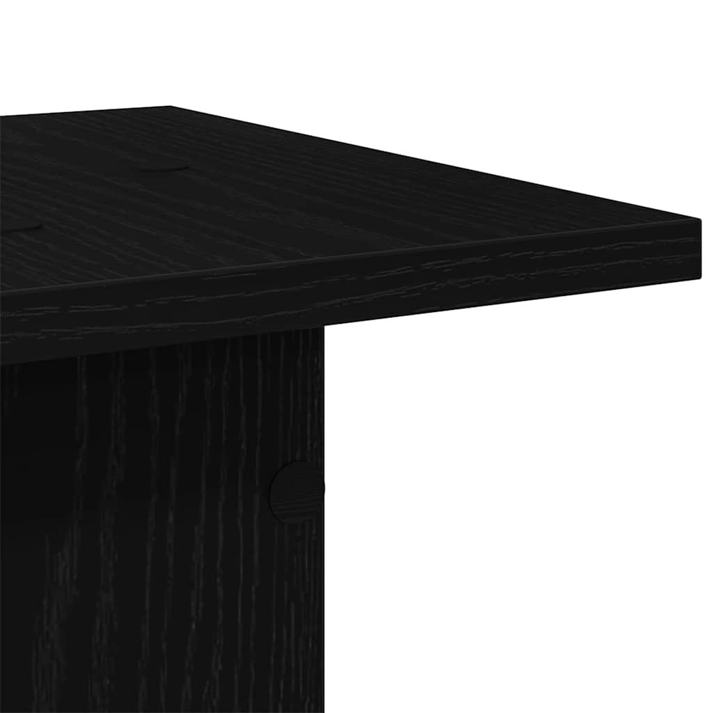 Speaker Stands 2 pcs Black Oak 30 x 30 x 40 cm Engineered Wood