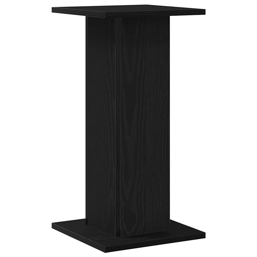 Speaker Stands 2 pcs Black Oak 30 x 30 x 60 cm Engineered Wood