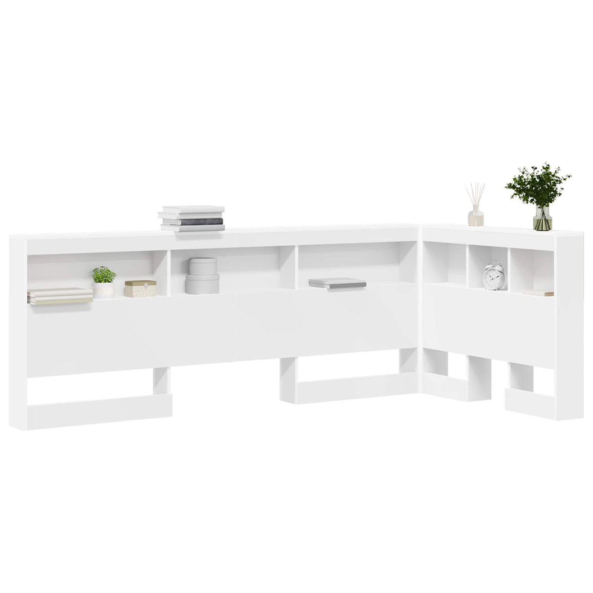 Storage Headboard White 90 cm Engineered Wood