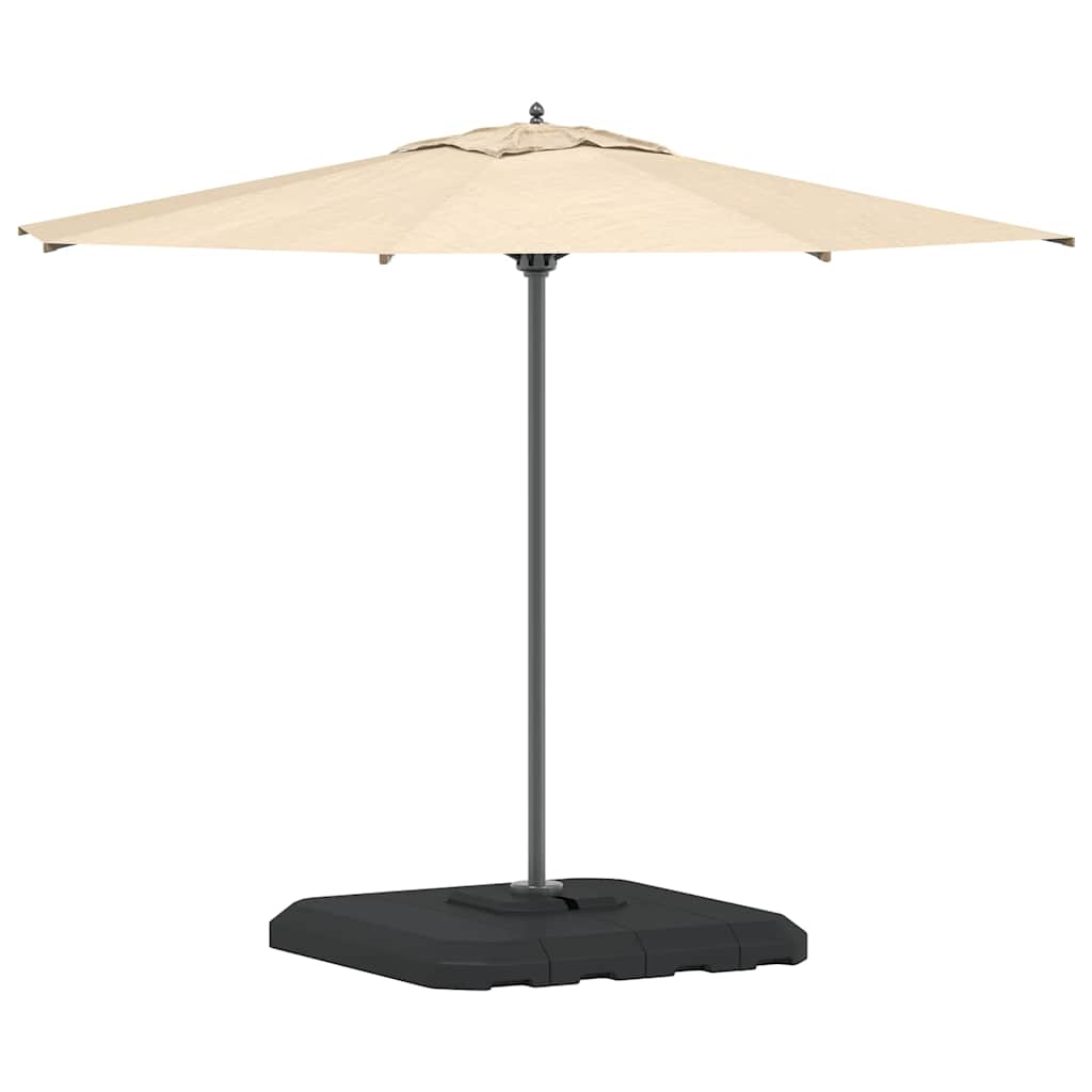 Cantilever Parasol Base Set 4 pcs Black 98 x 98 x 13 cm Plastic