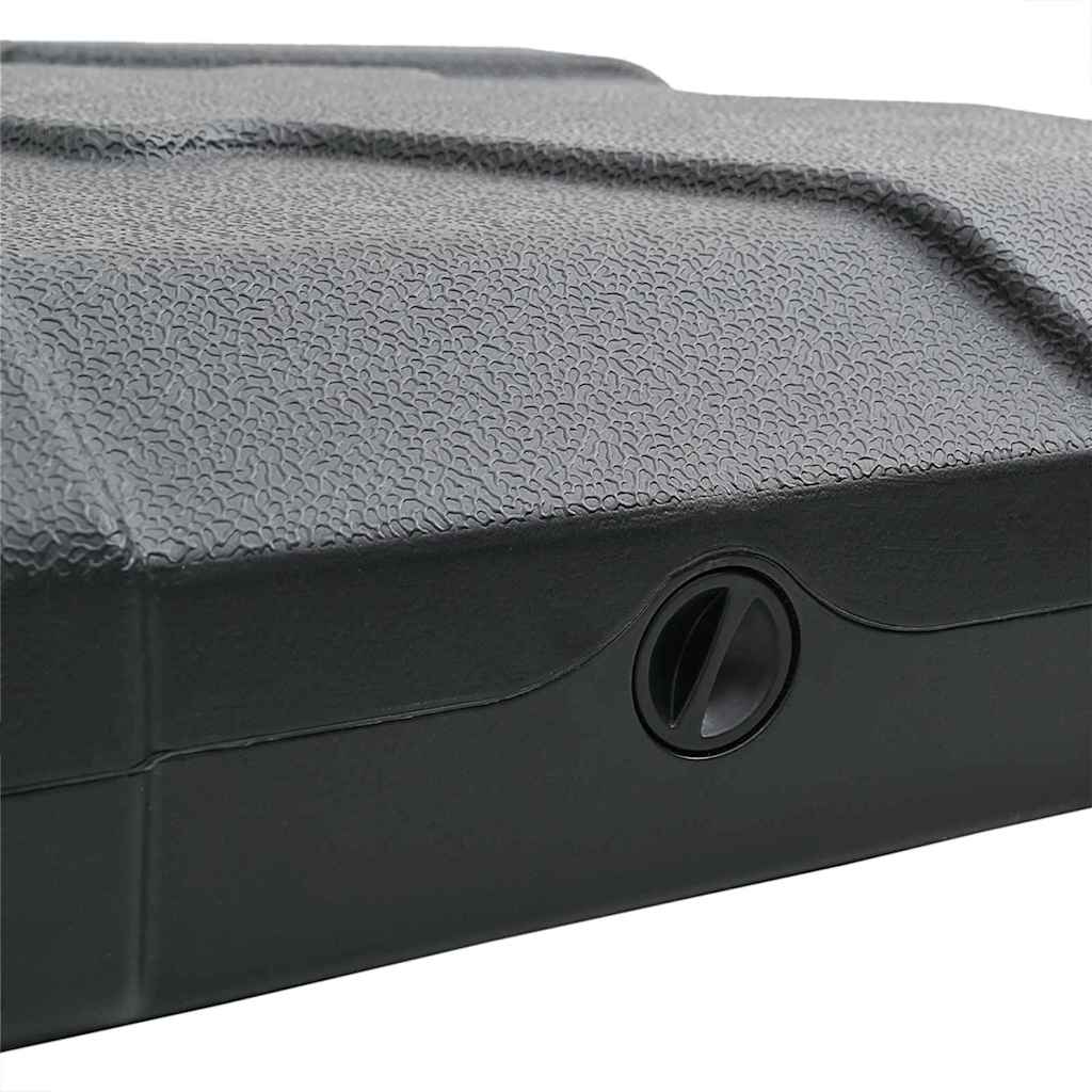 Umbrella Base Set 2 pcs Black 88.5 x 88.5 x 12 cm Plastic