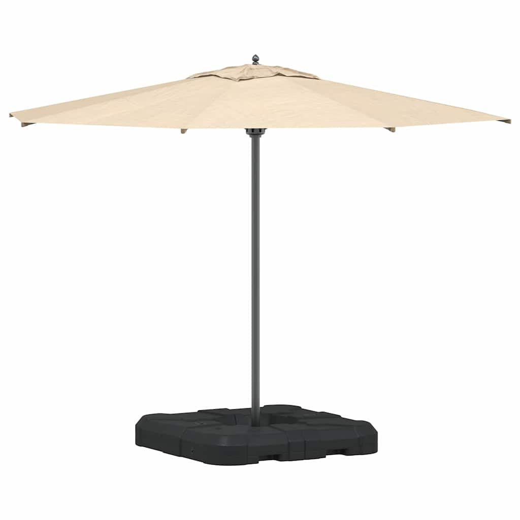 Umbrella Base Set 2 pcs Black 88.5 x 88.5 x 12 cm Plastic