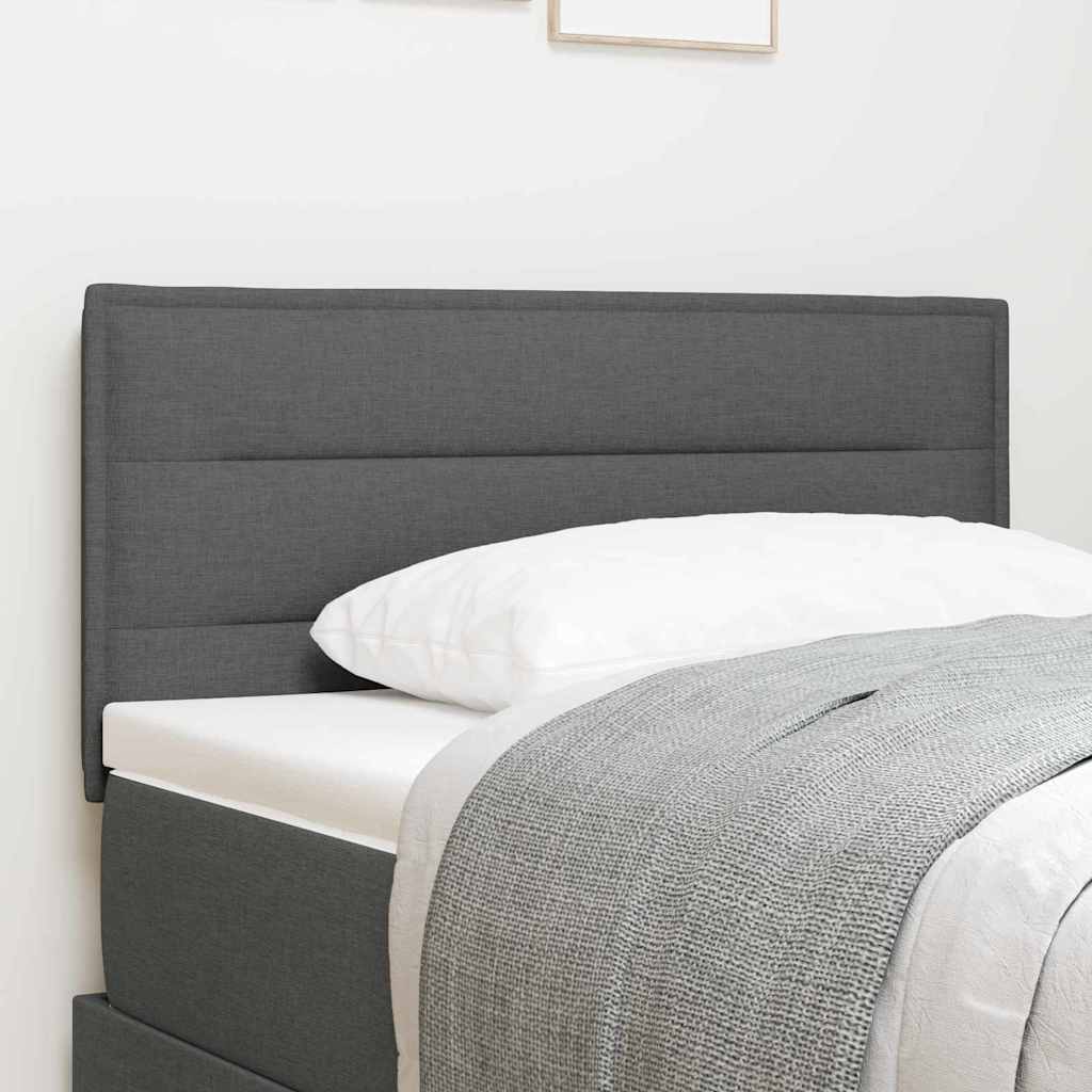 Headboard Height Adjustable Dark grey 100 cm Fabric