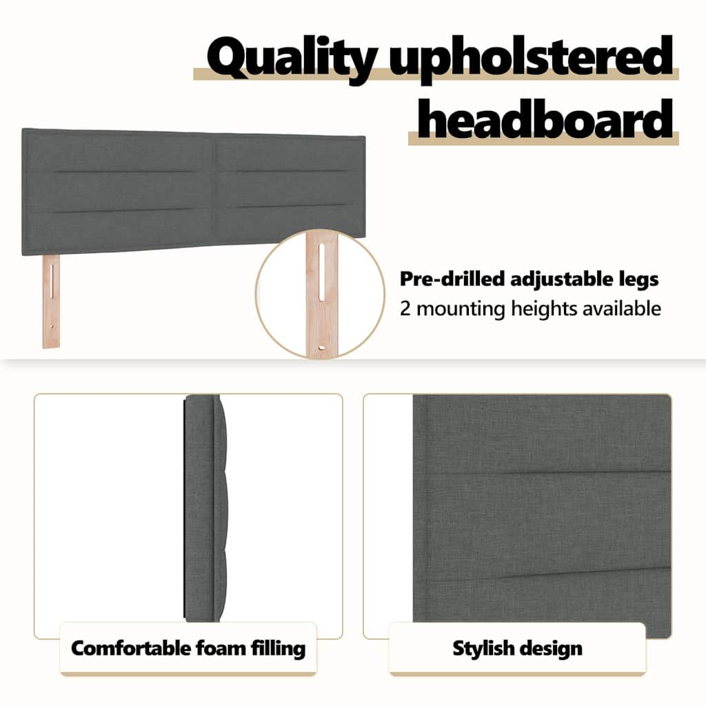 Headboard Dark Grey Fabric
