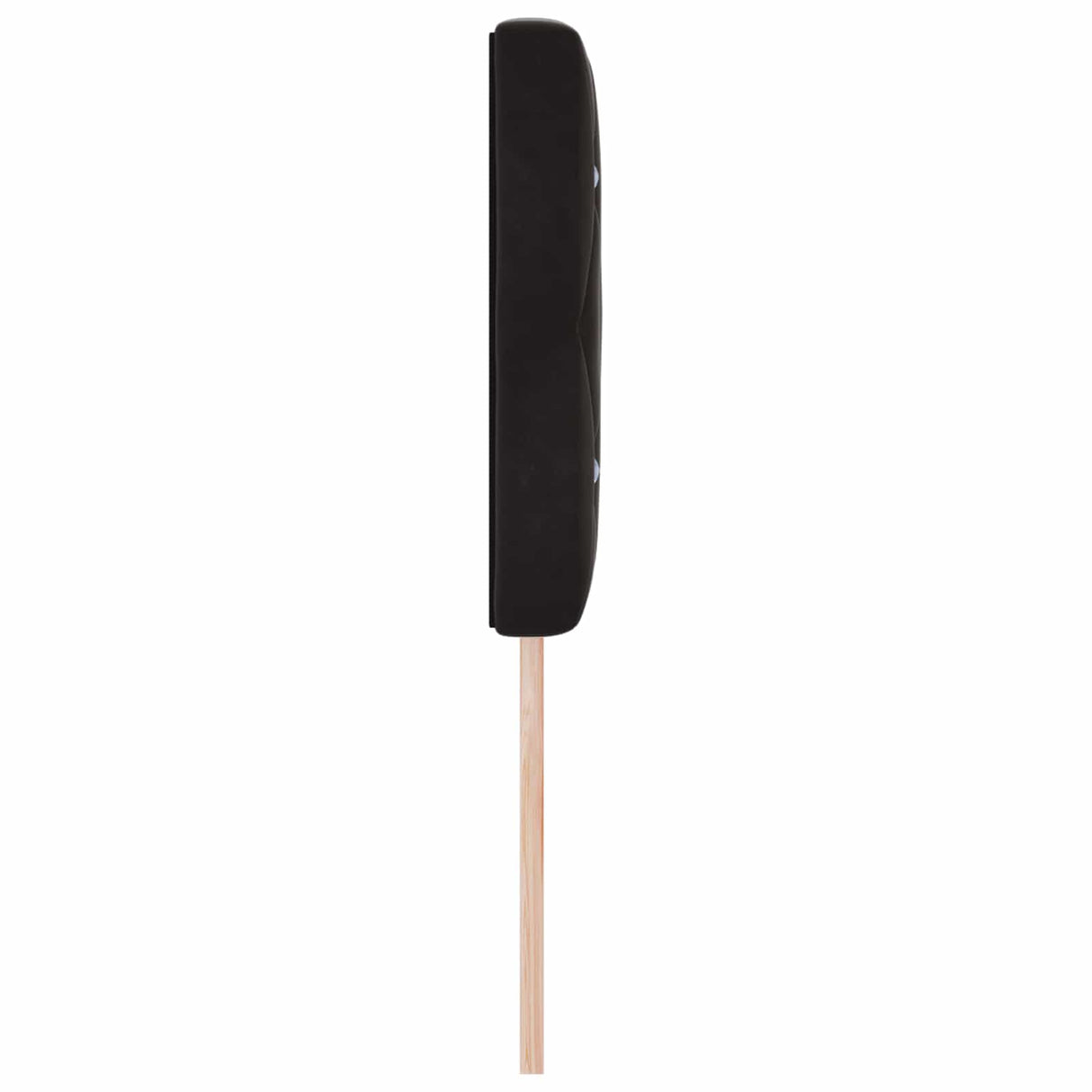 Headboard Black 144 cm Velvet