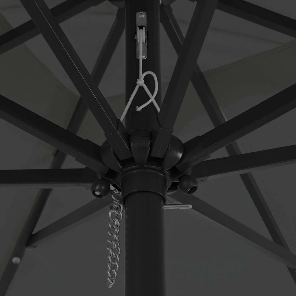 Garden Parasol Anthracite and Black 295 x 295 x 245 cm