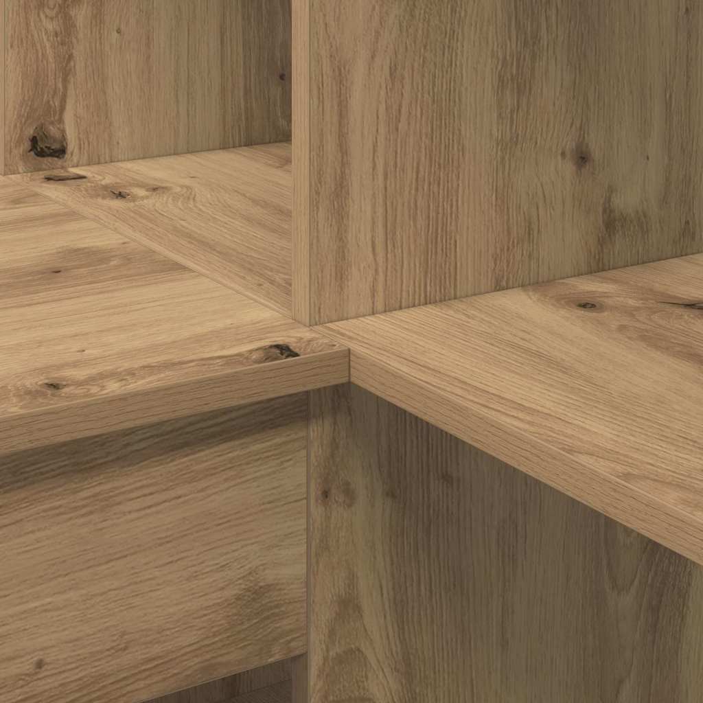 Corner Desk with Shelf Artisan oak 101.5 x 149.5 x 149.5 cm