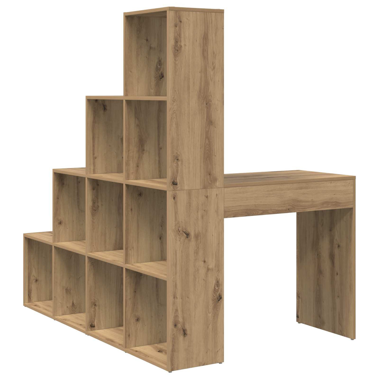 Corner Desk with Shelf Artisan Oak 101,5 x 149,5 x 149,5 cm