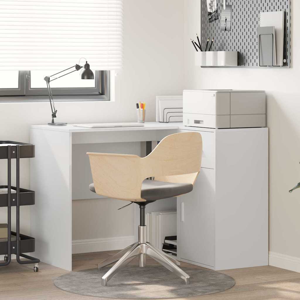 Corner Desk with Drawer White 102 x 50 x 75 cm Engineered wood