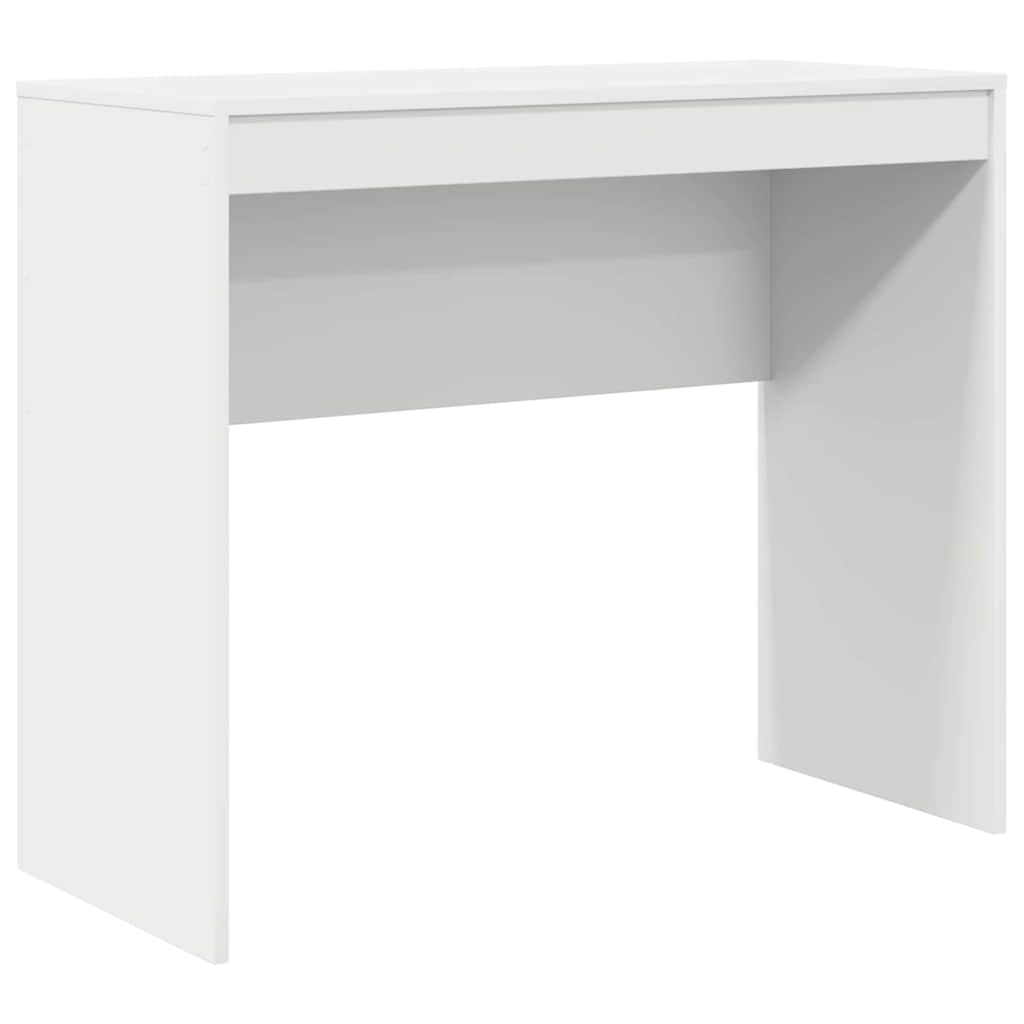 Desk with Storage with Drawer 2 pcs White Engineered wood