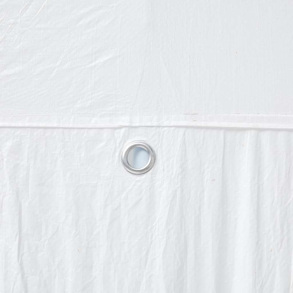 Party Tent White 400 x 400 x 266 cm Polyester and Steel