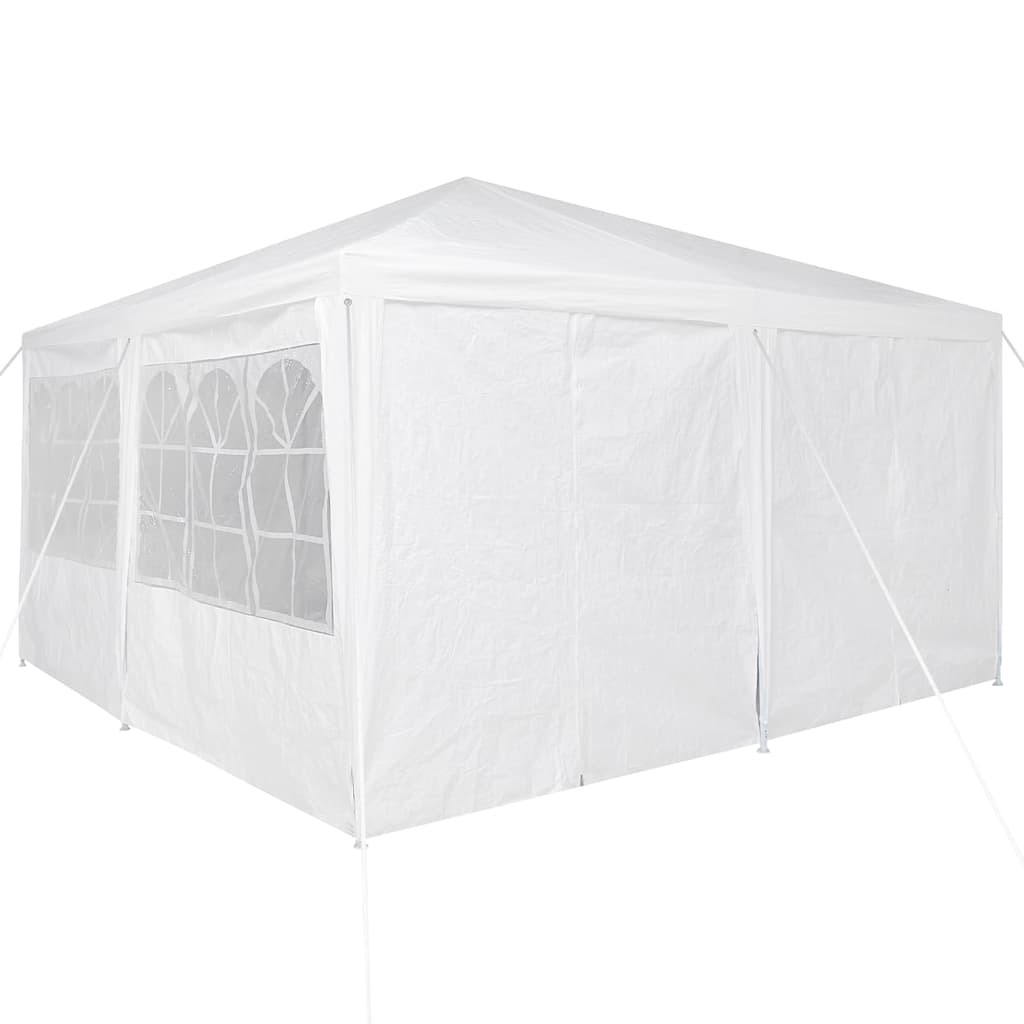 Party Tent White 400 x 400 x 266 cm Polyester and Steel