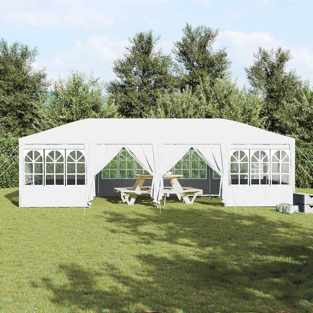 Party Tent White 800 x 400 x 266 cm Polyester and Steel