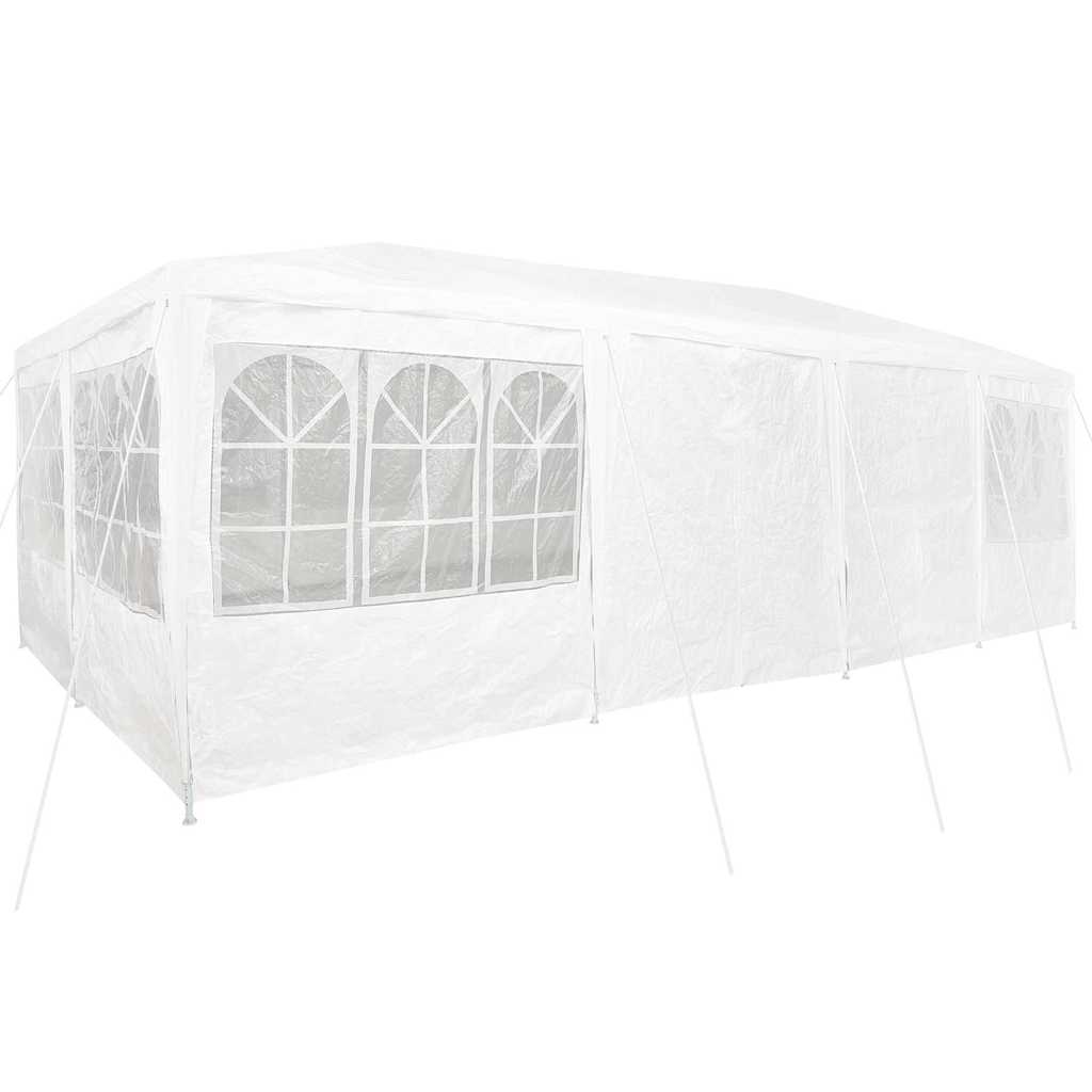 Party Tent White 800 x 400 x 266 cm Polyester and Steel