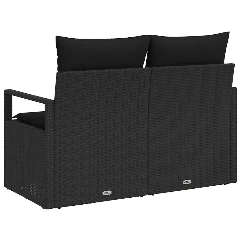 Garden Sofa with Cushion 120 x 62 x 69 cm. Poly Rattan