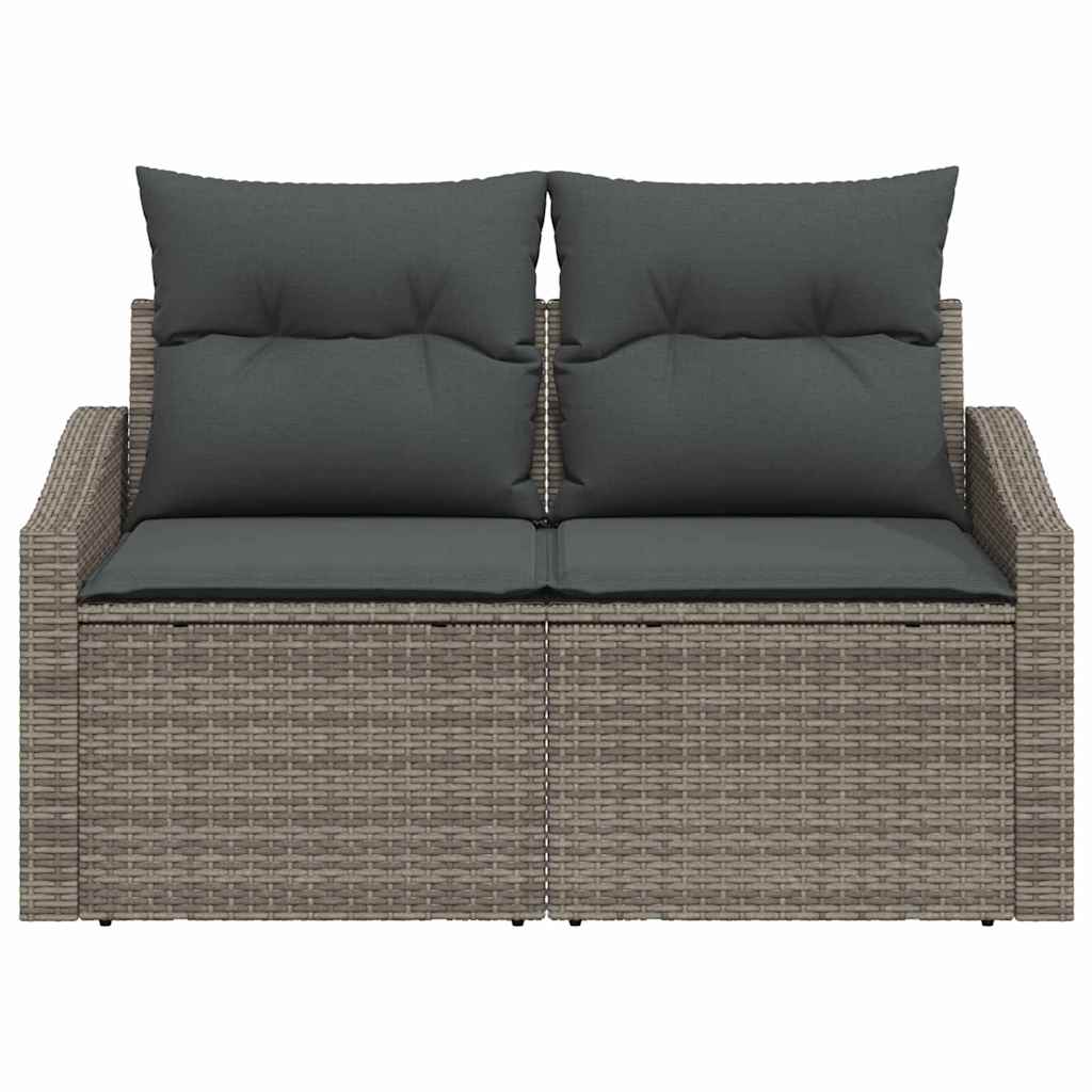 Garden Sofa with Cushion 123 x 62 x 69 cm Poly Rattan