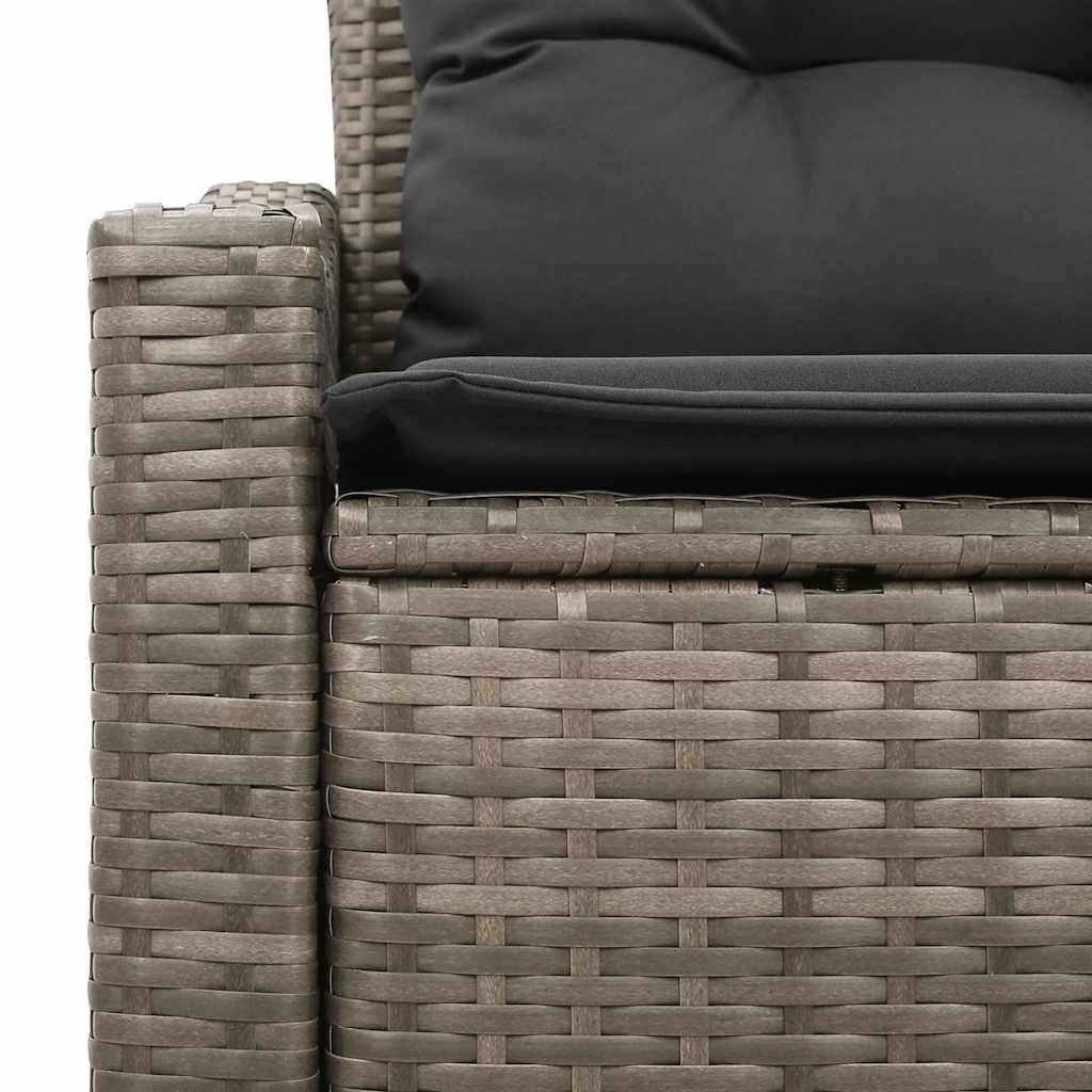Garden Sofa with Cushion 123 x 62 x 69 cm Poly Rattan