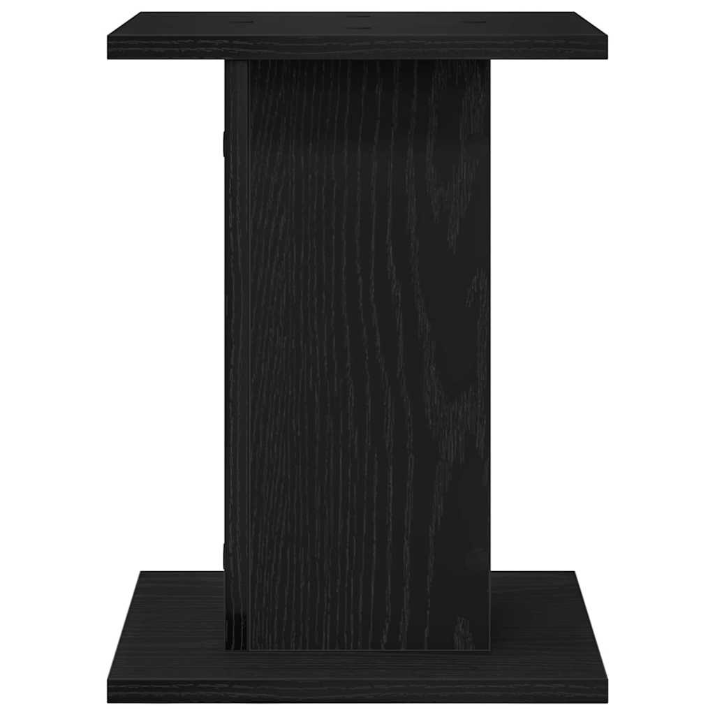 Plant Stand 2 pcs Black Oak 30 x 30 x 40 cm Engineered wood