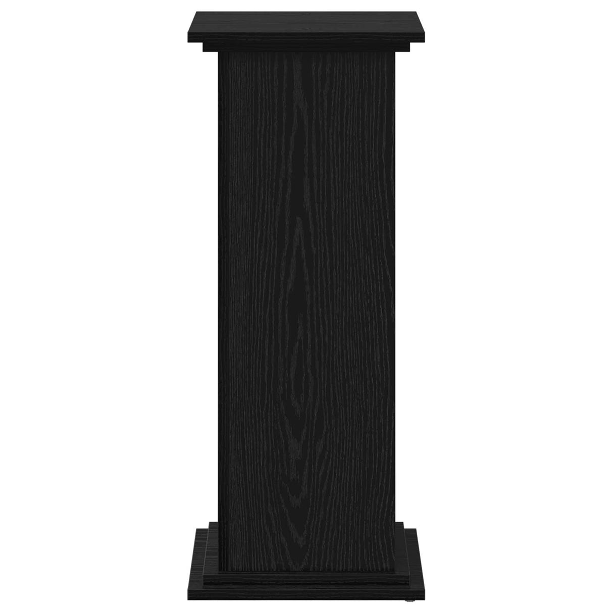 Plant Stand Black Oak 33 x 33 x 80 cm Engineered wood