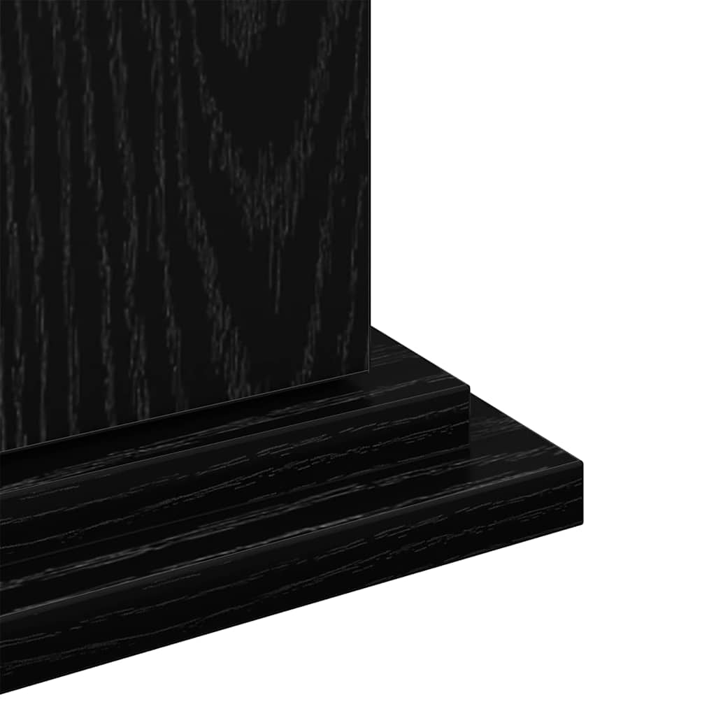Display Stand Black Oak 31 x 30 x 60 cm Engineered wood