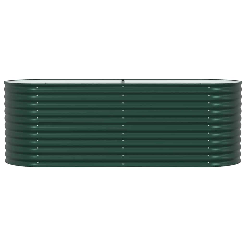 Raised Bed Green 240 x 80 x 81 cm Steel