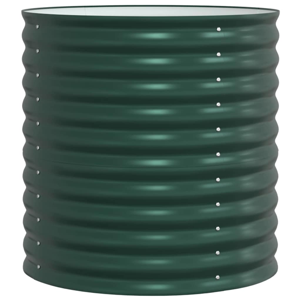 Garden Raised Bed Green 80 x 80 x 81 cm Steel