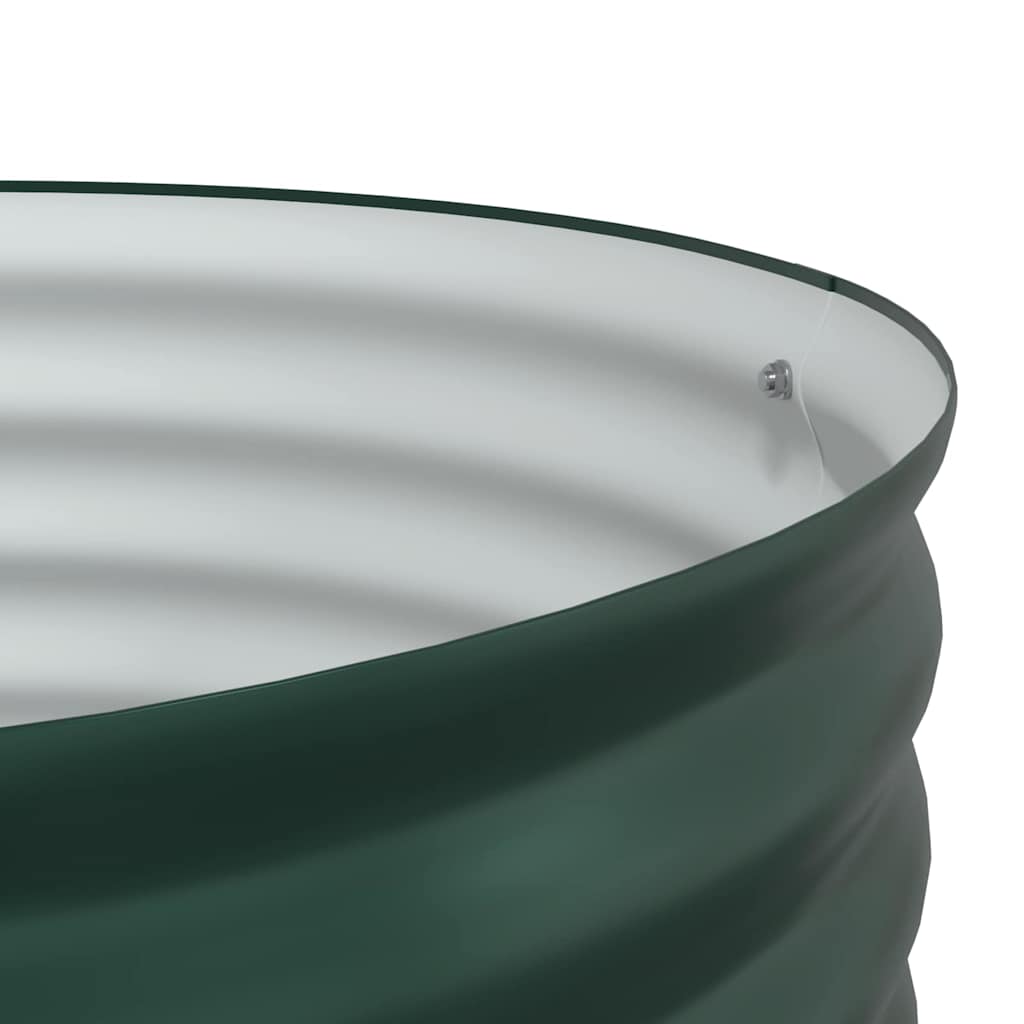 Garden Raised Bed Green 80 x 80 x 44 cm Steel