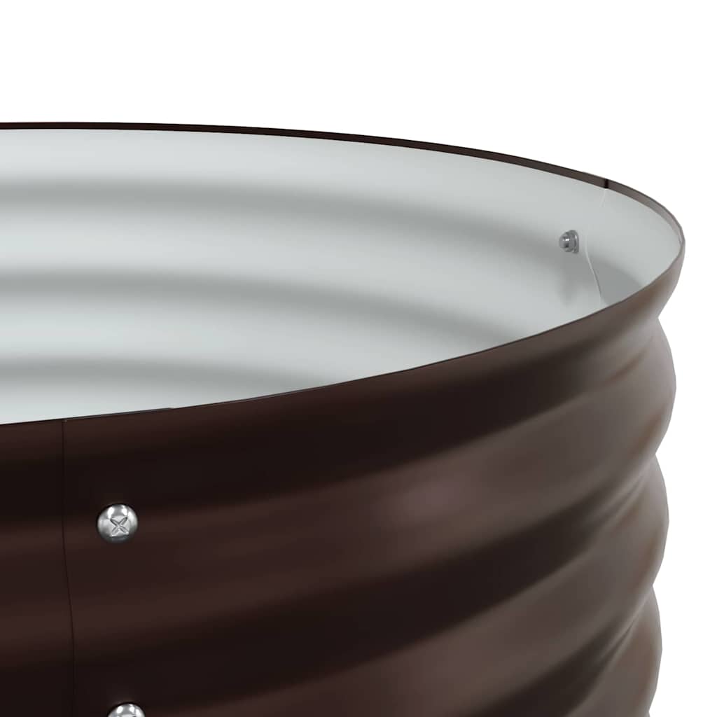 Garden Raised Bed Brown 320 x 80 x 81 cm Steel