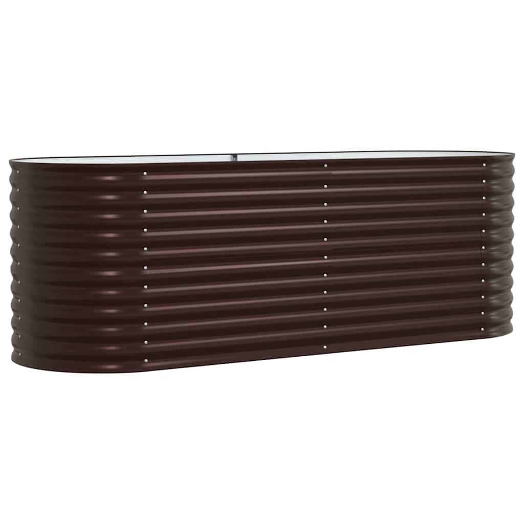 Garden Raised Bed Brown 240 x 80 x 81 cm Steel