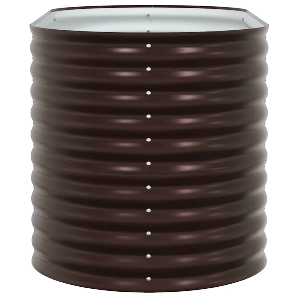 Garden Raised Bed Brown 160 x 80 x 81 cm Steel