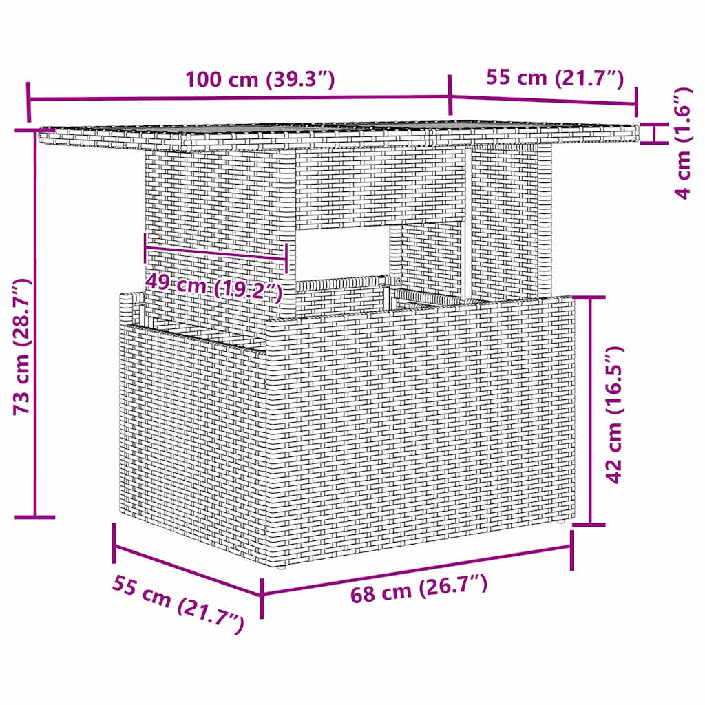Garden Sofa Set with Cushion Manual 5 pcs Black