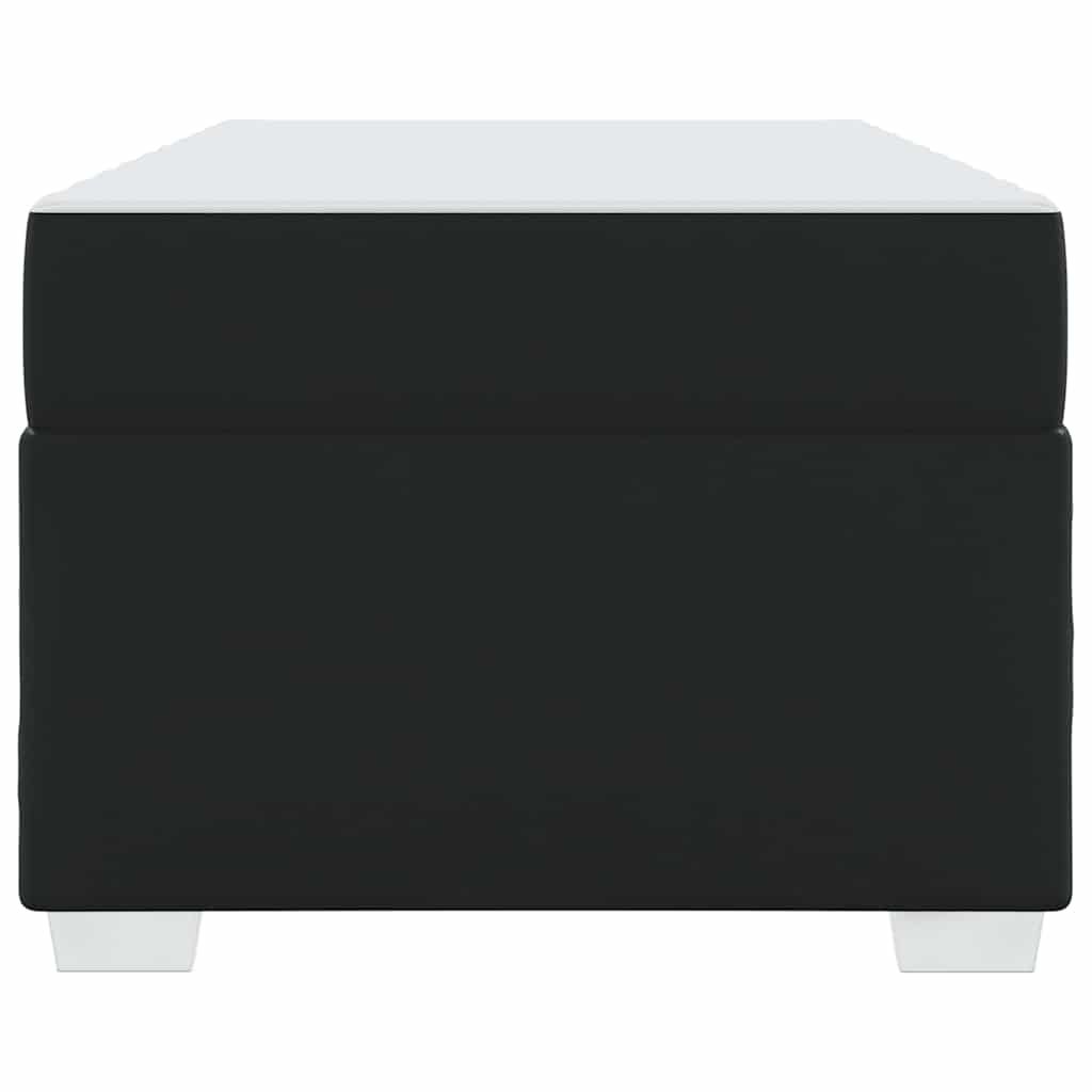 Bed Frame with Mattress Black 90 x 190 cm Fabric