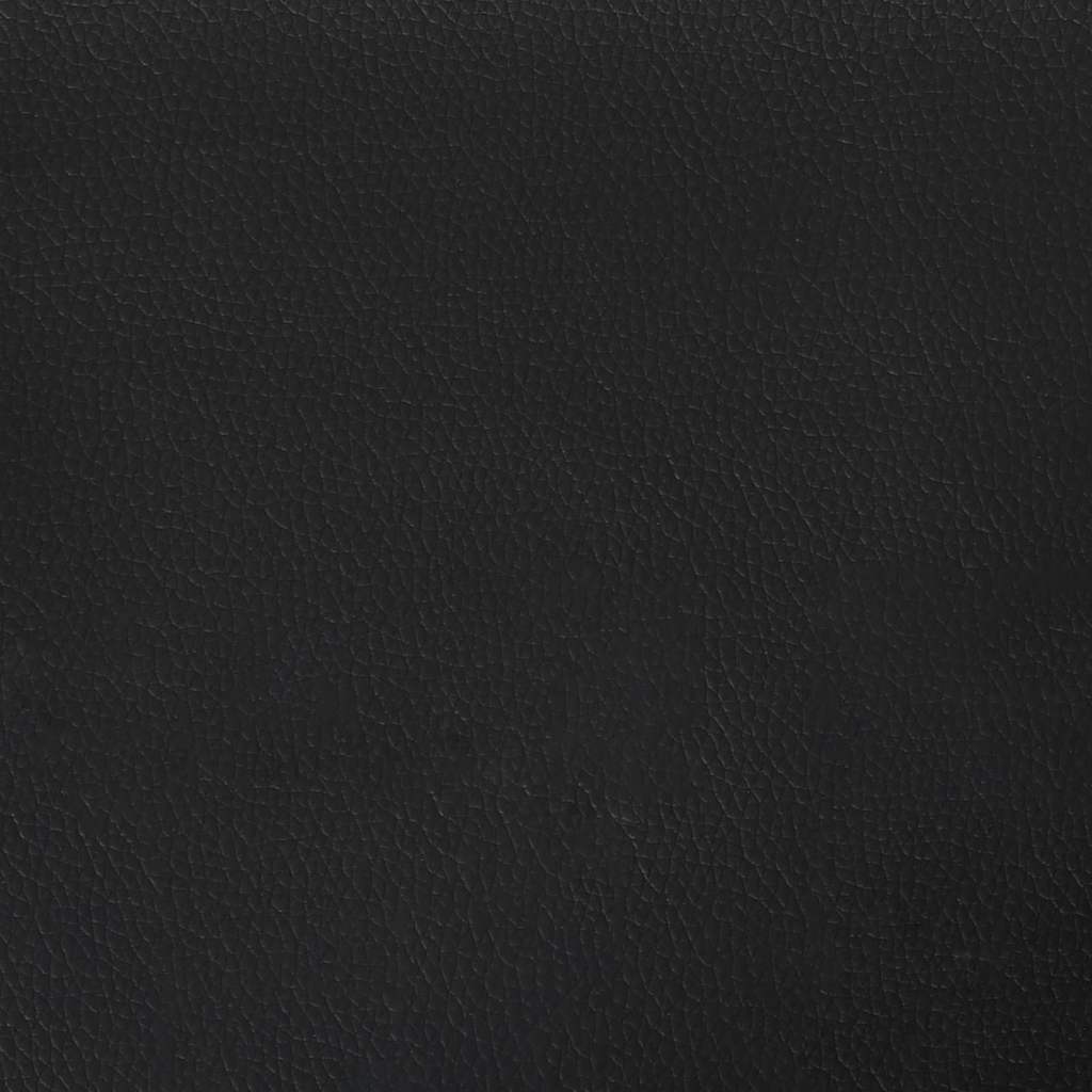 Bed Frame with Mattress Black 90 x 190 cm Fabric