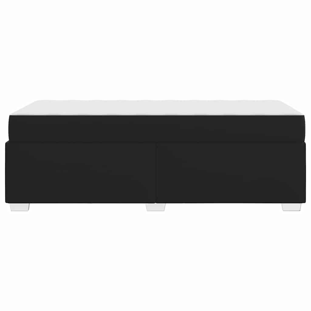 Bed Frame with Mattress Black 90 x 190 cm Fabric