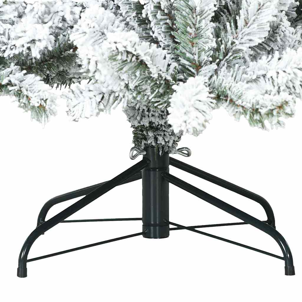 Artificial Hinged Christmas Tree Snow Flocked White 180 cm