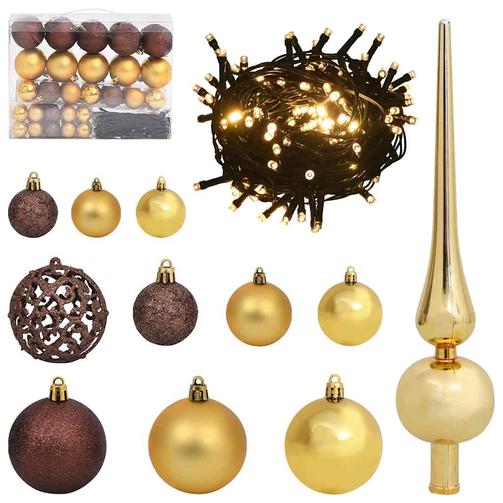 Artificial Pre-lit Christmas Tree Black 120 cm PVC